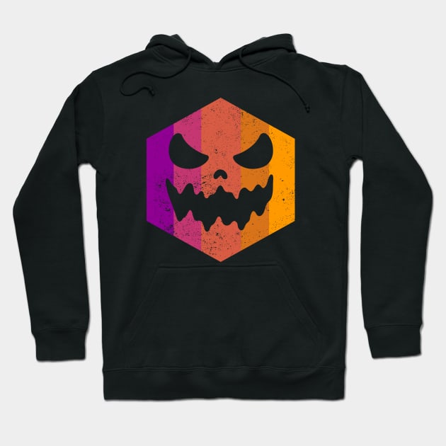 Vintage Halloween scary face Hoodie by MEDtee